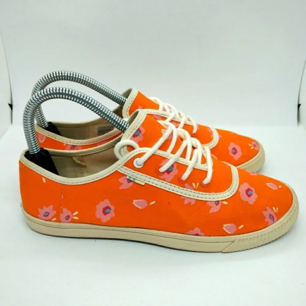 Toms Casual Canvas Sneakers‎ Women's Size 6.5 Orange